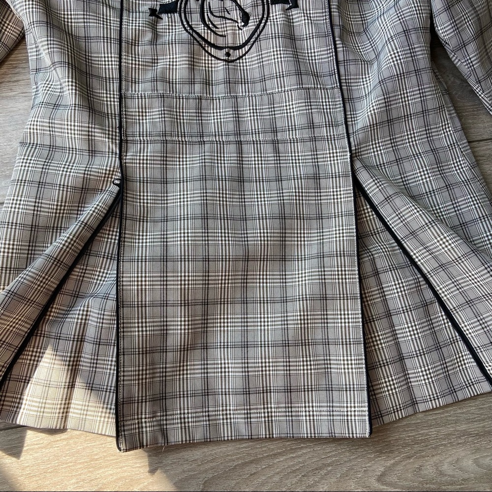 Kerrits Rain Shelter Barn Jacket Medium Tan Plaid - Picture 13 of 16